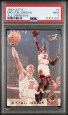 1993 ULTRA ALL-DEFENSIVE #2 MICHAEL JORDAN PSA 9