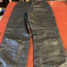 Hugo Buscati Collection Brown Buttery Leather Pants Biker Core Clubbing 6P