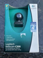 Logitech Webcam C200 Built-In Microphone USB New In The Box
