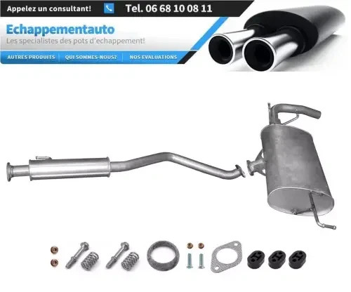 Échappement Suzuki Grand Vitara 2.0 4x4 dès 2008 en acier aluminisé longue durée