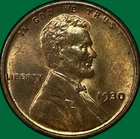 1930 Lincoln Wheat Cent Brilliant Uncirculated BU Coin #38711