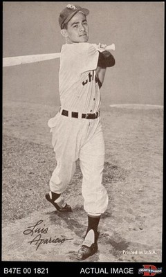1947 Exhibits Luis Aparicio  Batting White Sox  RARE VARIATION HOF 6 - EX/MT