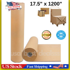 17.5" x 1200'' Brown Kraft Paper 50 lb Basis Thick Roll Packaging Shipping NEW 