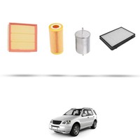 Hoffcar Set Service - 4 Filter Kompatibel Mit Mercedes Classe M (W163) 230 11