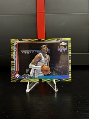 2025-26 Topps Chrome Jalen Williams Yellow Basketball Border Refractor 121/275