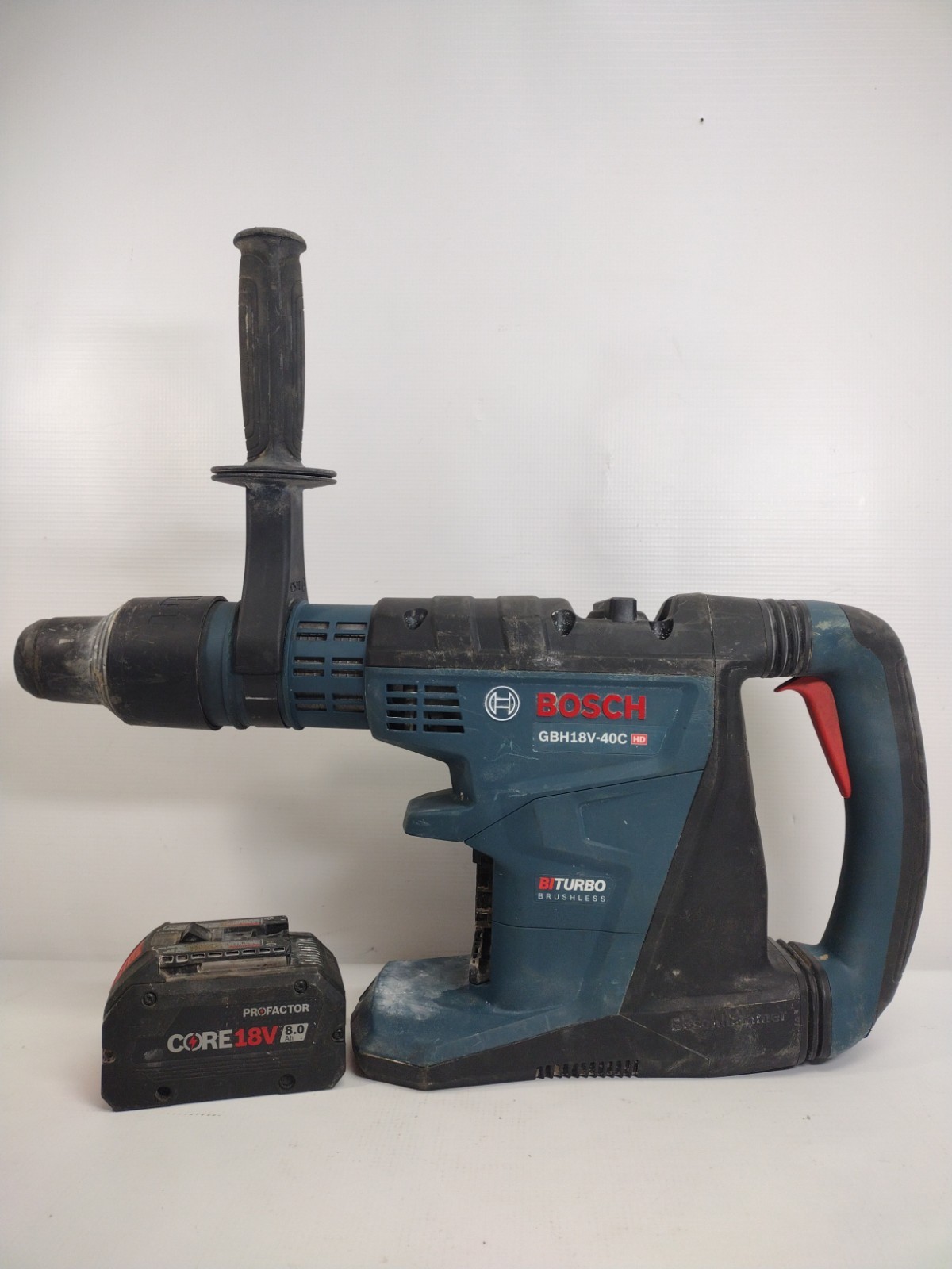 Bosch PROFACTOR 18V Rotary Hammer 1-5/8" SDS-Max GBH18V-40C Tool + 8Ah Battery