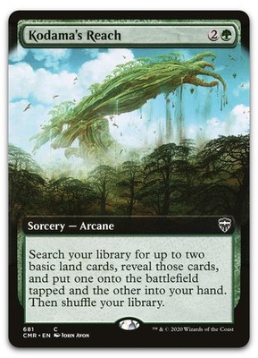 Kodama's Reach (Extended Art) #681 (NM) Commander Legends CMR Magic MTG
