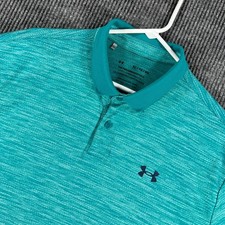Under Armour Performance Polo Shirt Mens XL Extra Large Green Short Sleeve Golf
