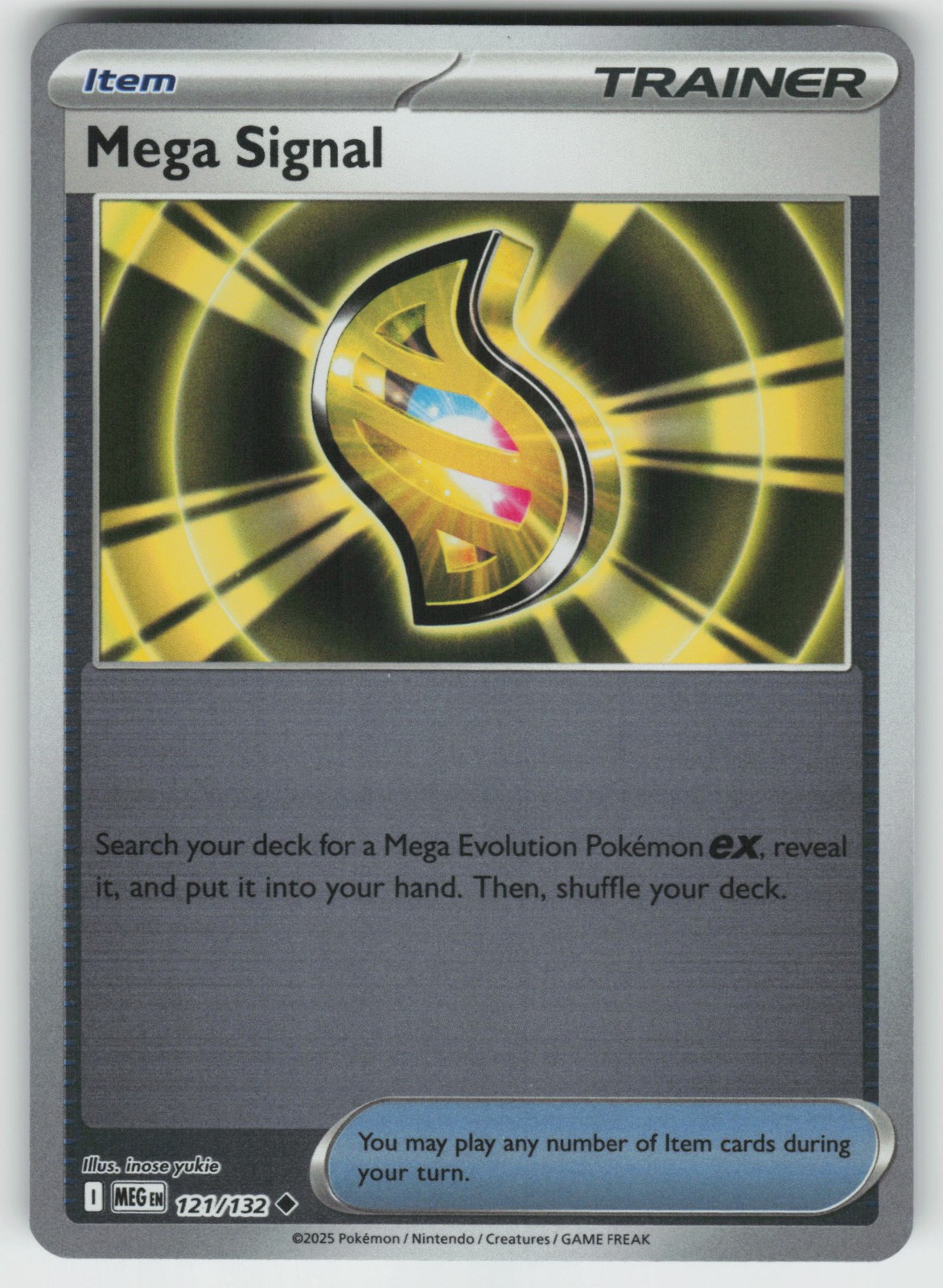 Pokemon Mega Signal - Uncommon Reverse Holo ME01: Mega Evolution 121/132 NM