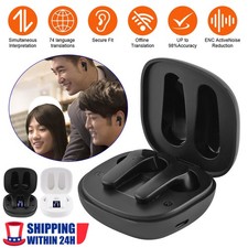 144 Languages Translator Earbuds Real Time Online/OffLine Translation Earphones