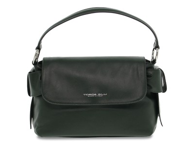 Tosca Blue B191 V Green Leather Handbag - Women's Accessories