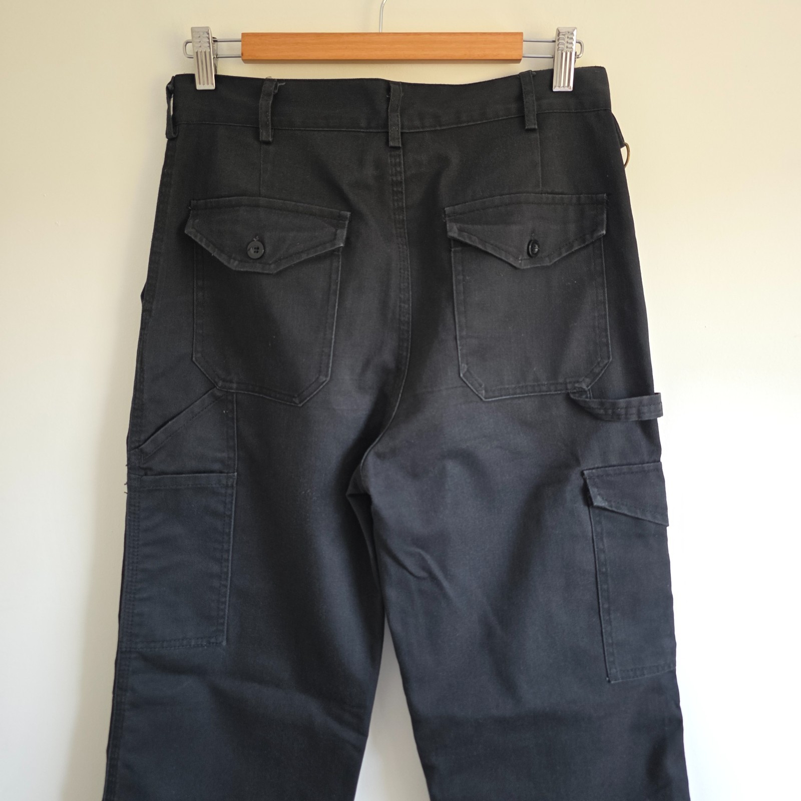 Dickies Cargo Carpenter Trousers Mens W30 L33 Black Double Knee Workwear Utility image 8