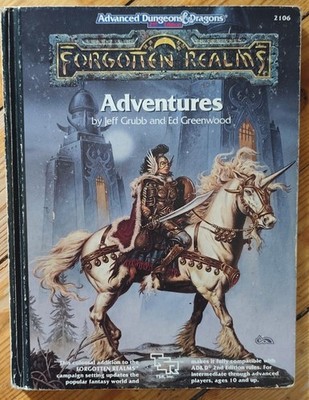 AD&D 2nd Edition, Forgotten Realms Adventures, TSR 2106, Dungeons & Dragons
