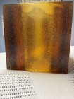 VTG -- MCM BRUTALIST DESIGN ICE PUCKET IN AMBER LUCITE --- COLORFLO, WONDERFLO ? — photo 6