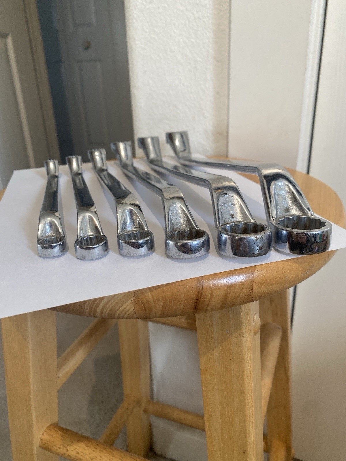 SNAP-ON 3/4-3/8 XO2428-1214 12 PT SAE FLANK DRIVE 60* DEEP OFFSET BOX WRENCH SET