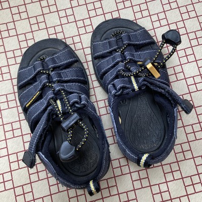 Keen 8 Sandals Waterproof BLACK Toddler Open Toe Open Back Hook & Loop