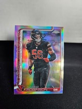 2025 Topps Chrome Football Darius Robinson #9 Refractor Arizona Cardinals