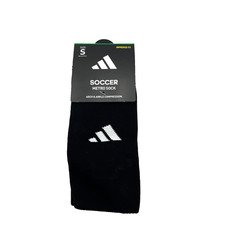 Adidas Soccer Metro Socks Unisex Black White Logo Youth Size S 2Y-5Y