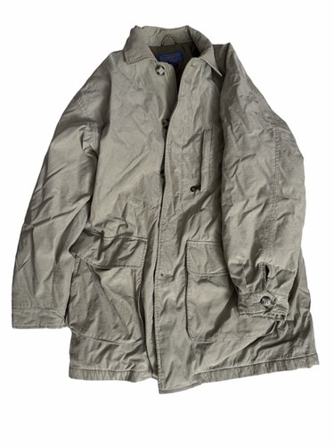 Men's Pendleton Beige Quilted Field Chore Coat Jacket M