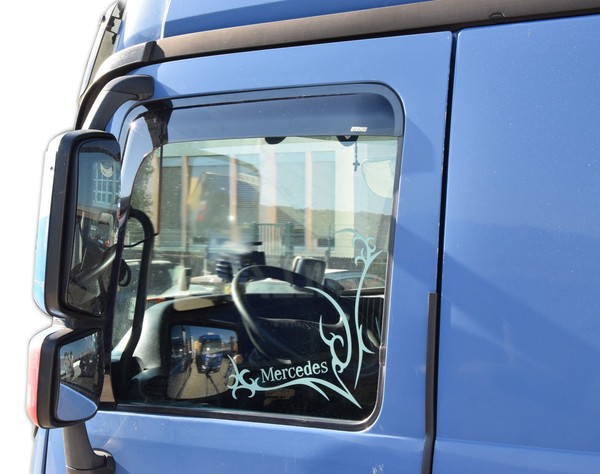 Windabweiser FüR Mercedes Actros 1997-2012 2-Tlg Klebende Scoutt-image