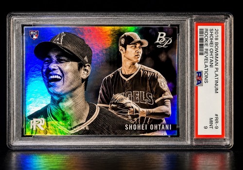 Shohei Ohtani ROOKIE RC RAINBOW FOIL REFRACTOR Topps 2018 RR-9 MINT PSA 9 🇺🇸