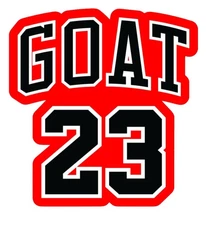 Chicago Bulls Michael Jordan 23 Goat All Weather Vinyl Sticker/Decal NBA