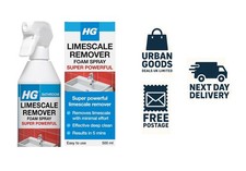 HG Limescale Remover Foam Spray Super Powerful Bathroom & Kitchen Cleaner 500ml 15.96 per litre