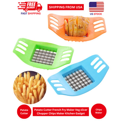 Potato Fries Cutter Easy French Fry Cutter Vegetable Dicer Chopper Kitchen Tool