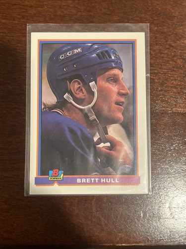 Brett Hull #375 1991 Bowman card