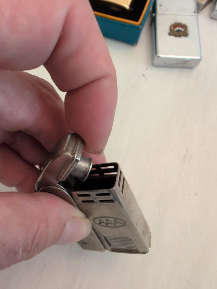 Vintage AAA Advertising Regens Stormliter Squeeze Lighter Not Working - Image 3 of 4