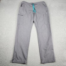 Figs Scrub Pants Womens Medium Gray Yola Skinny Uniform Bottoms