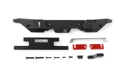 Rook Metall Stoßstange hinten mit AHK Leiste für Traxxas TRX-4 2021 Bronco VVV-C1231