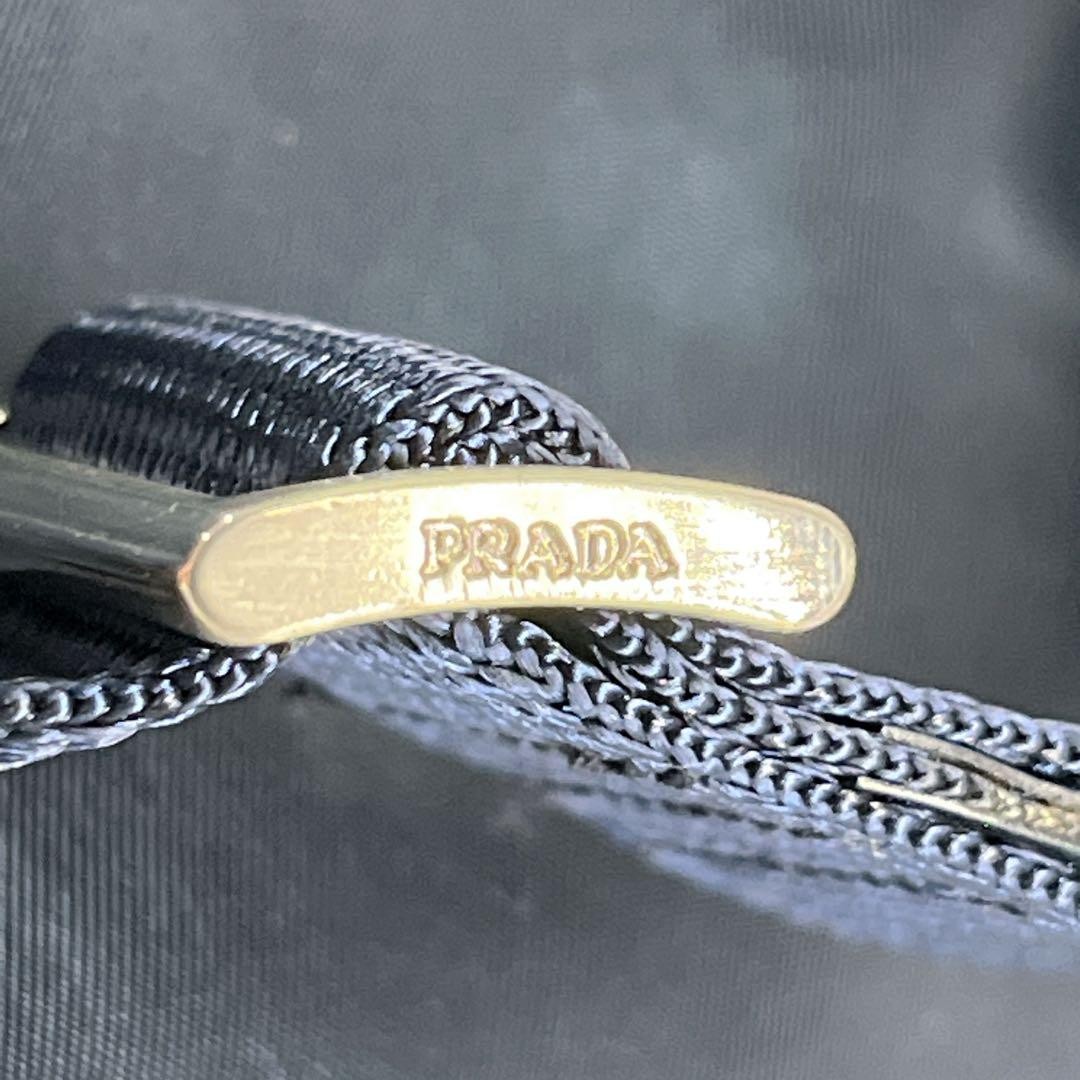 Prada Drawstring Backpack Mini Rucksack Triangle … - image 12