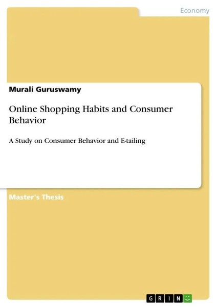 Murali Guruswamy | Online Shopping Habits And Consumer Behavior | Taschenbuch-image
