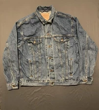 Vintage Levis Jacket Mens Large Blue Type 3 Denim Trucker 70507-0389 90s