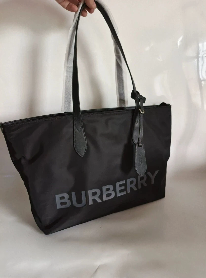 Burberry black cheap tote