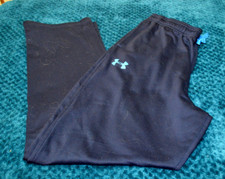 Boys size YXL Underarmour loose Sweatpants Navy and Blue