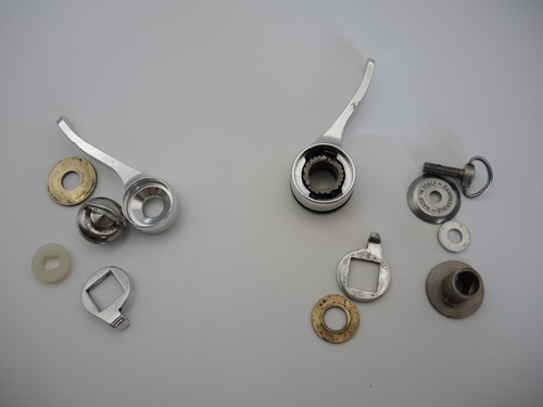 CAMPAGNOLO VELOCE 8 SPEED INDEXED SYNCHRO DOWNTUBE SHIFTERS 1995 GREAT CONDITION - Picture 7 of 11