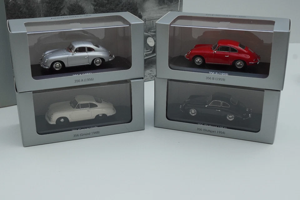 Minichamps WAP020Set10 Porsche History Collection 356 selten 4 Modelle 1:43