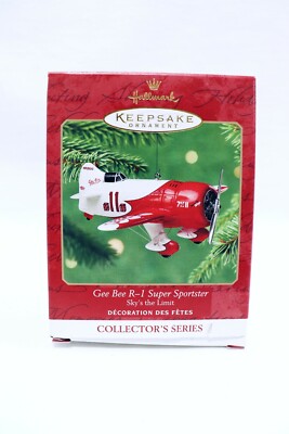 2001 Hallmark Keepsake Ornament Gee Bee R-1 Super Sportster #5 Sky's The Limit