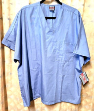 NEW Cherokee Blue Scrubs Unisex Top Size XL