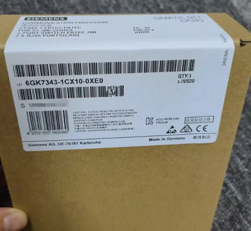 6GK7343-1CX10-0XE0 1PCS NEW SIEMENS Communication Processor 6GK7343-1CX10-0XE0