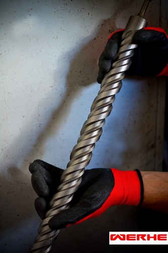 Taladro de hormigón WERHE Profi SDS Plus 25 x 1000 mm taladro de martillo taladro de piedra - Imagen 10 de 12