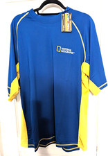 National Geographic men's blue xxl solar shield 50 uv protection NWT