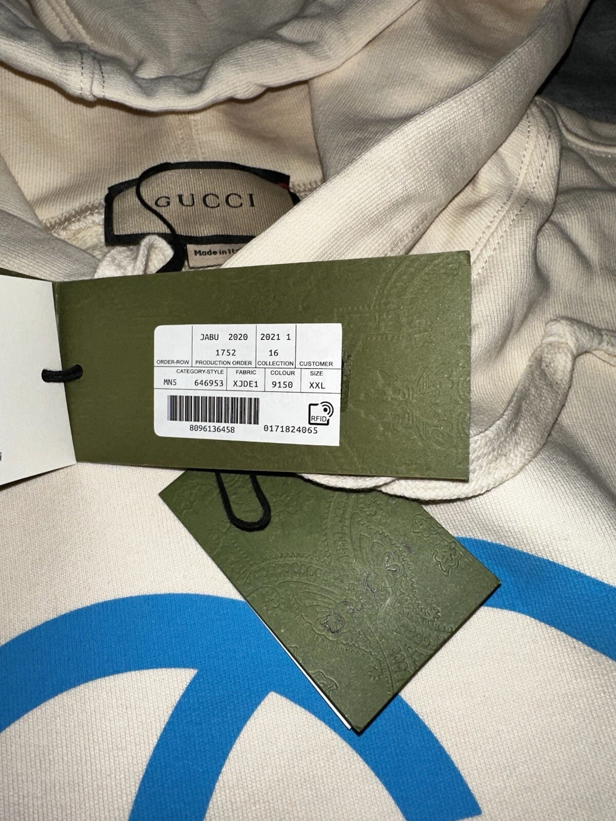 Gucci x Doraemon Hoodie SS21 Size XXL Limited Edition