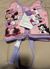 New Minnie Mouse Swim Life Vest Kids Sz Small/Medium Ages 1 40Lbs Max Pink