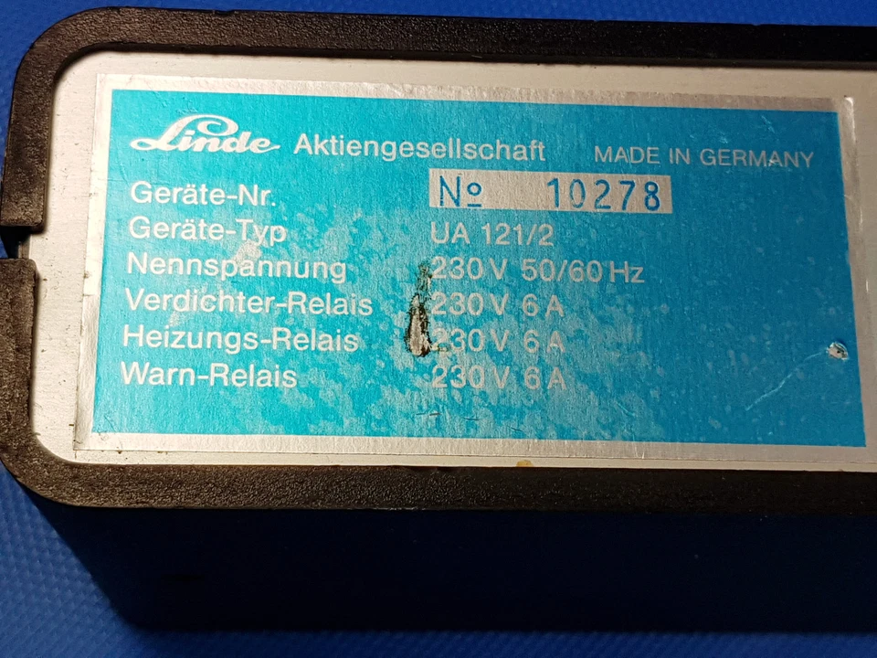 Linde UA 121 /2 Kühlstellenregler 230V Inkl.MwSt - Bild 4 von 4