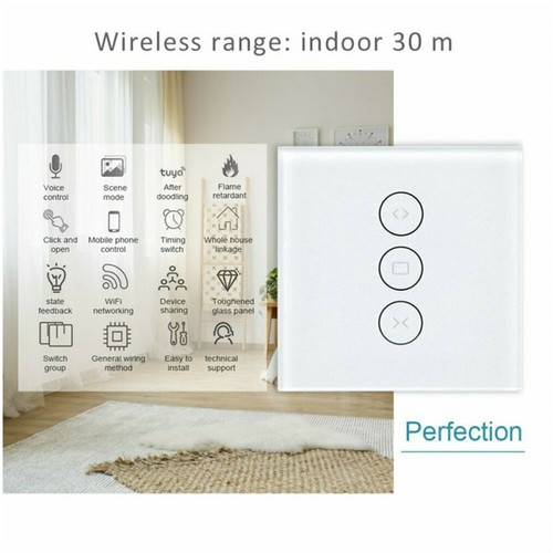 Smart Vorhang Schalter WIFI Wandschalter Wlan Touch Alexa Rolloschalter APP DHL - Bild 5 von 12