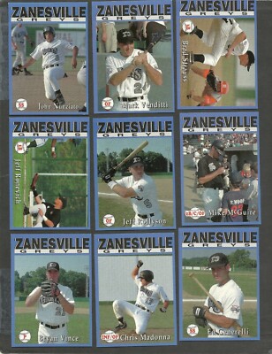 **RARE** 1994 ZANESVILLE GREYS Set Break Singles **YOU PICK** Defunct Indie Team