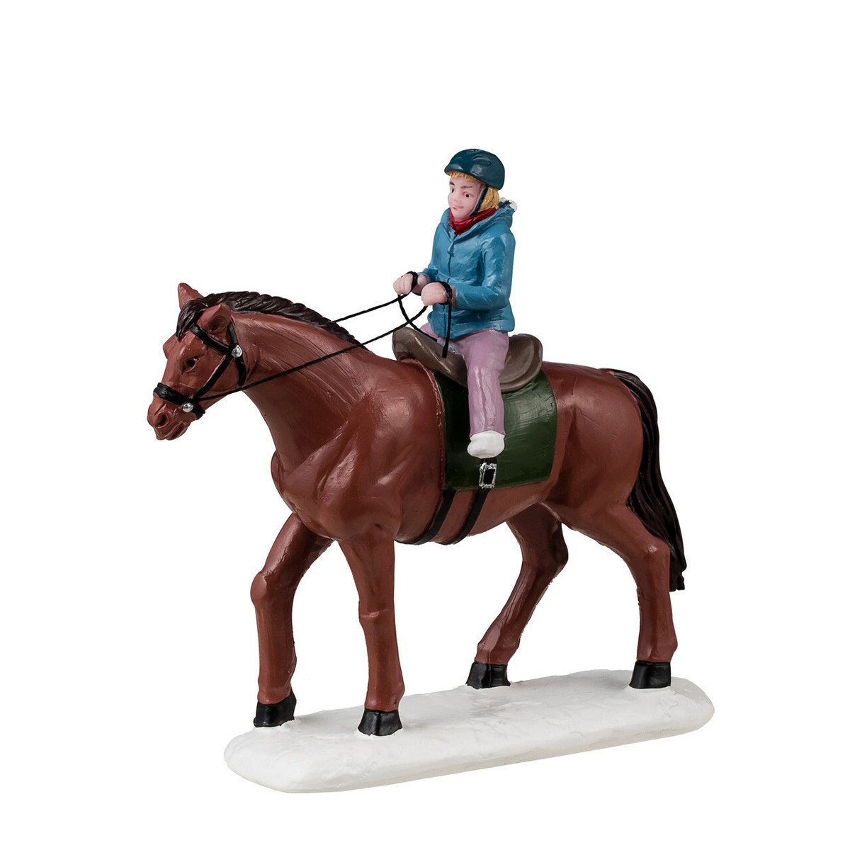 Lemax Practice Trails Vail Village #42348 Girl Guides Horse